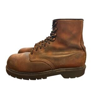 Vintage Red Wing Steel Toe Work Boot Men size 10 B narrow